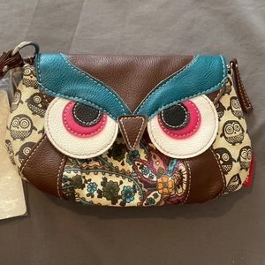 Union bay owl wristlet, large size & NWT